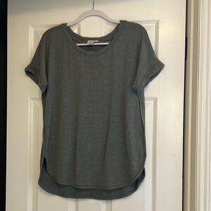 Casual Olive Green Women's Top